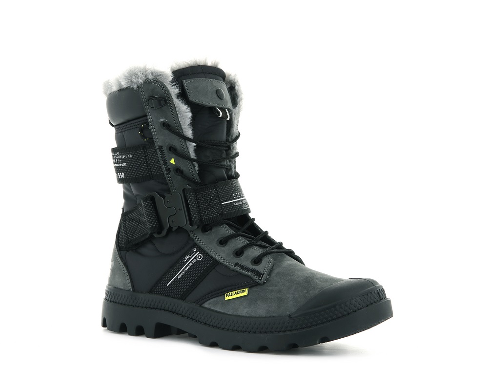 Botas De Invierno Palladium PAMPA EUROPA TACTICAL Mujer Negras | Costa Rica-71039